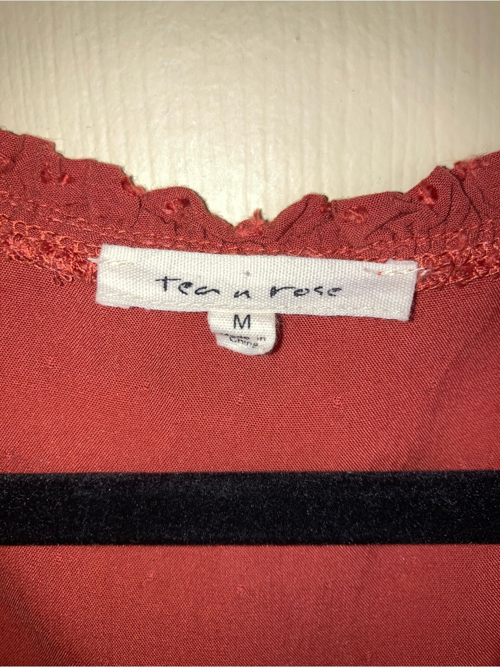 tea n rose Rust-Red Swiss Dot Tiered Maxi Dress - Picture 6 of 9